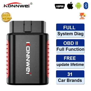 KONNWEI KDIAG Bluetooth Full System Auto Diagnostic Tool Oil Reset Battery Match Resets Car Scanner Code Reader Lifetime free